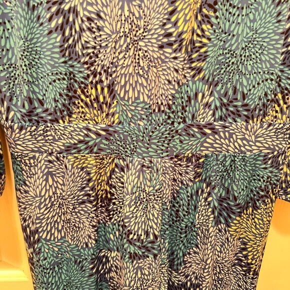 Blue & White Floral Long-Sleeve Jumpsuit – Size L - Picture 3 of 7